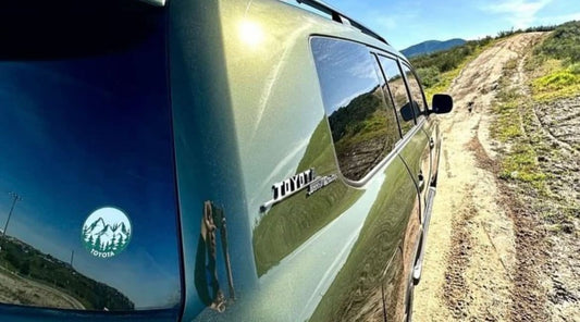 Forest Green Mountain Stickers