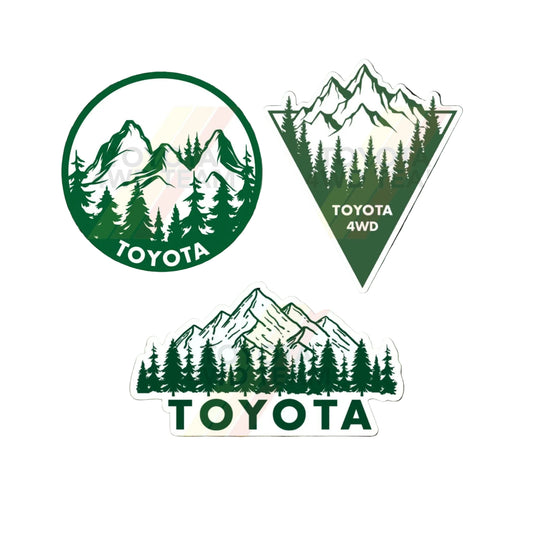 Forest Green Mountain Stickers