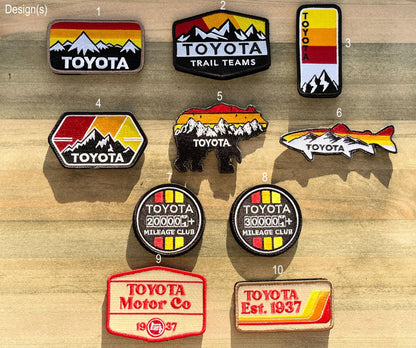 TOYOTA Embroidered Patches