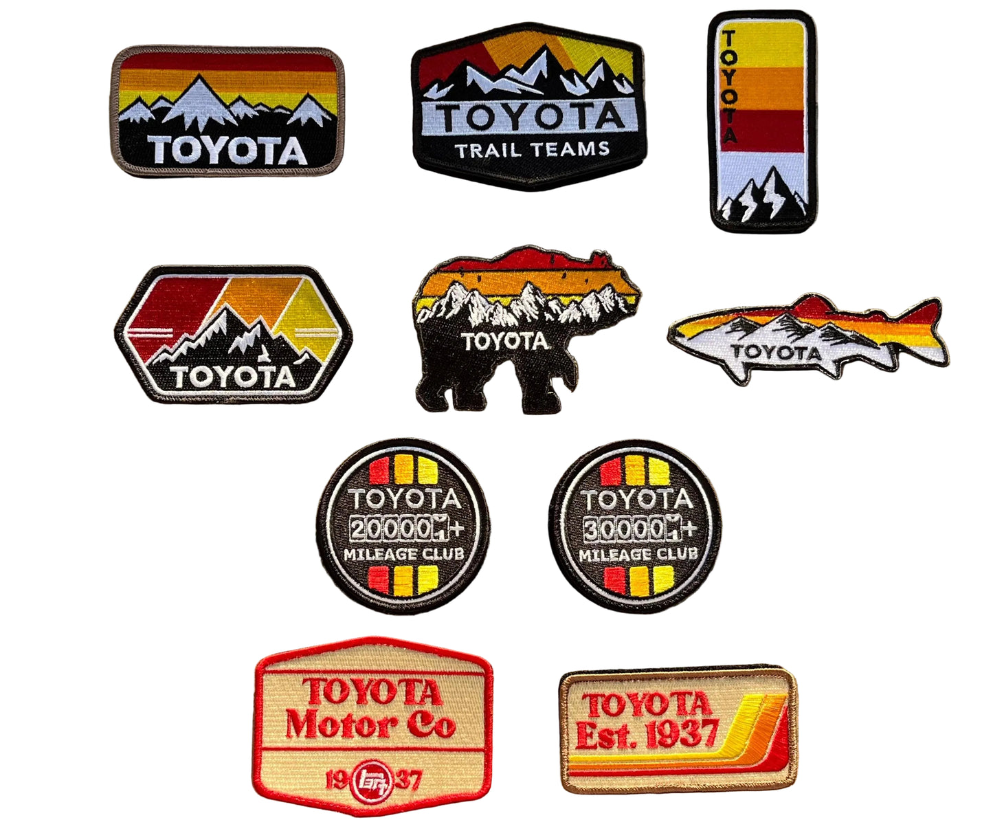 TOYOTA Embroidered Patches