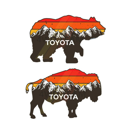 Bear & Buffalo Vinyl Sticker