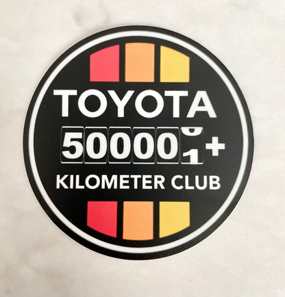 High Kilometer Club Vinyl Decal