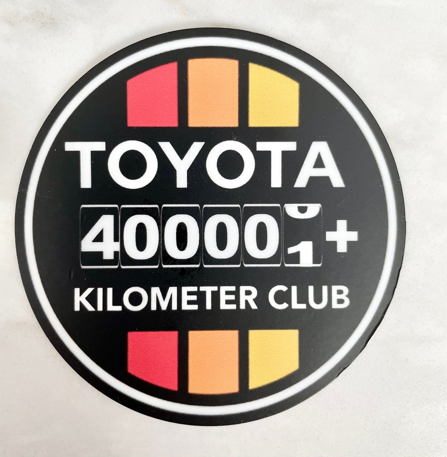 High Kilometer Club Vinyl Decal