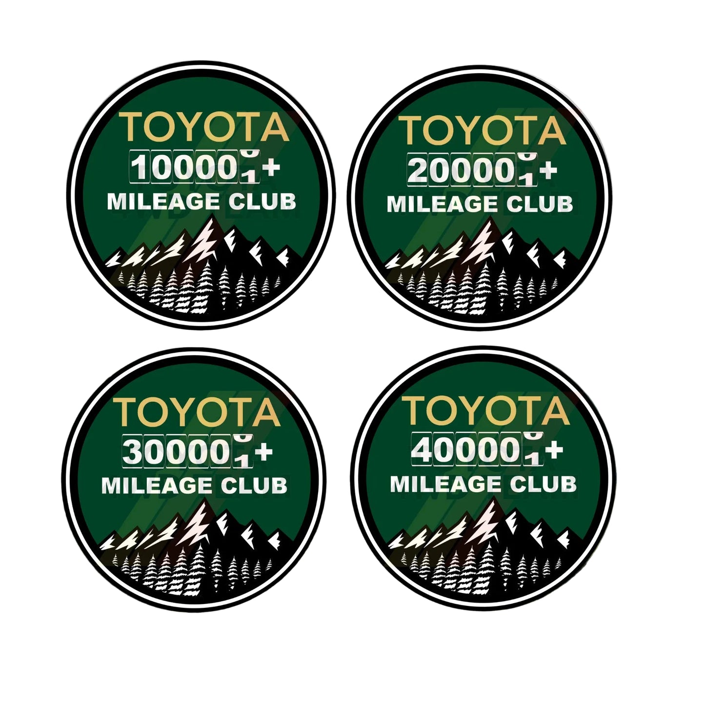 Green High Mileage Club Decal