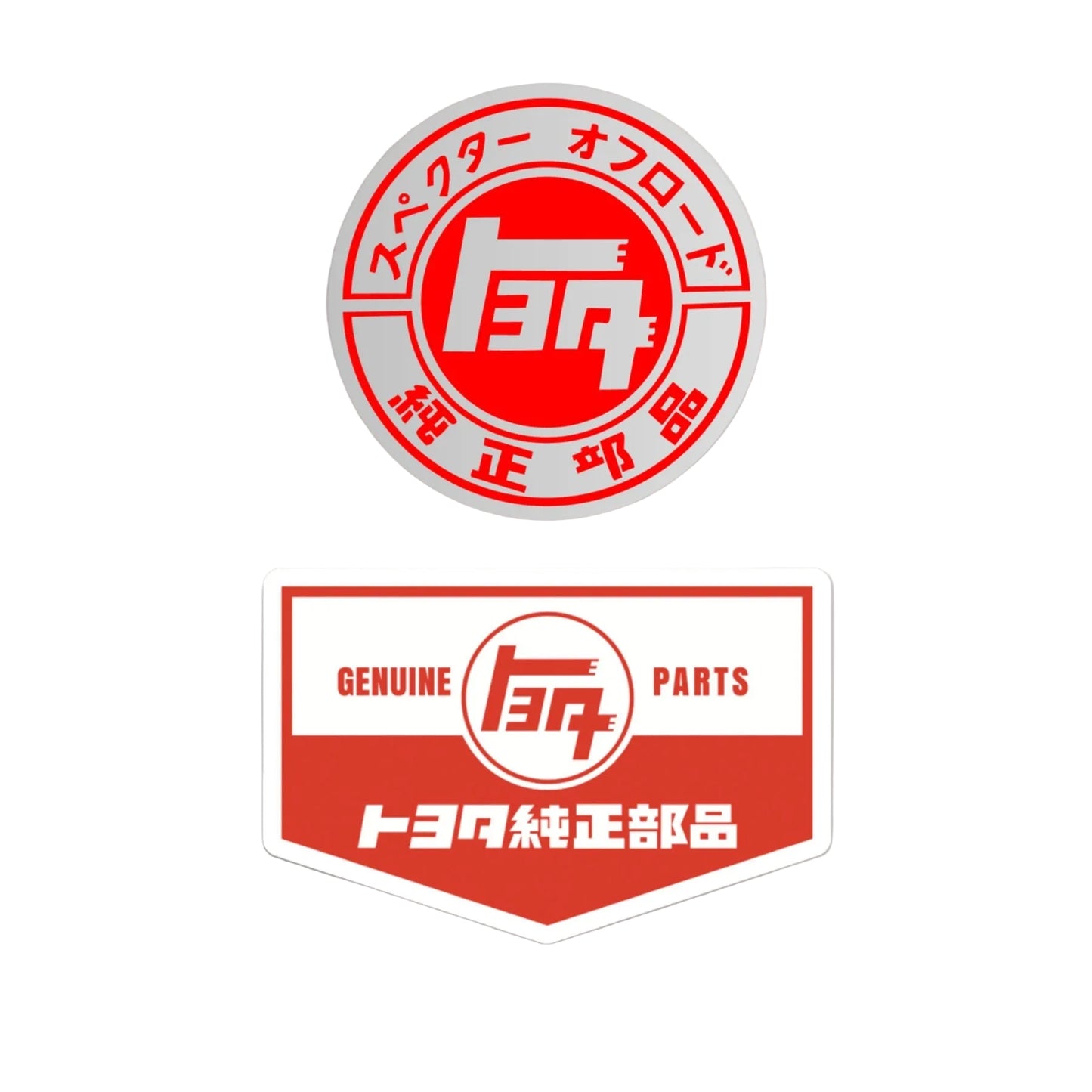 Retro Genuine Parts and Land Cruiser Stickers