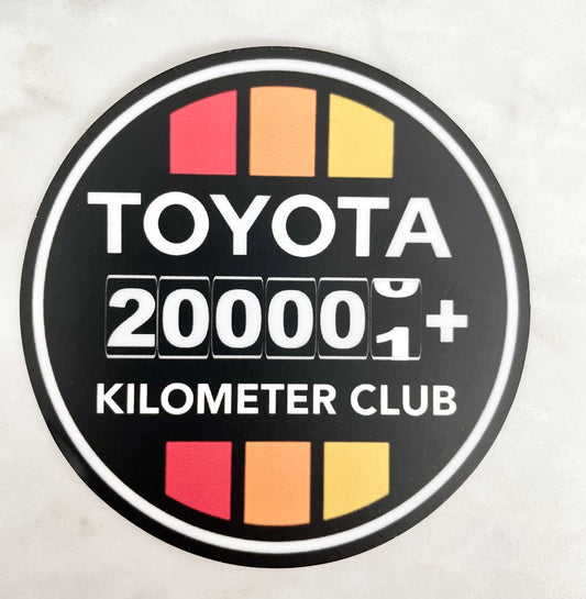 High Kilometer Club Vinyl Decal