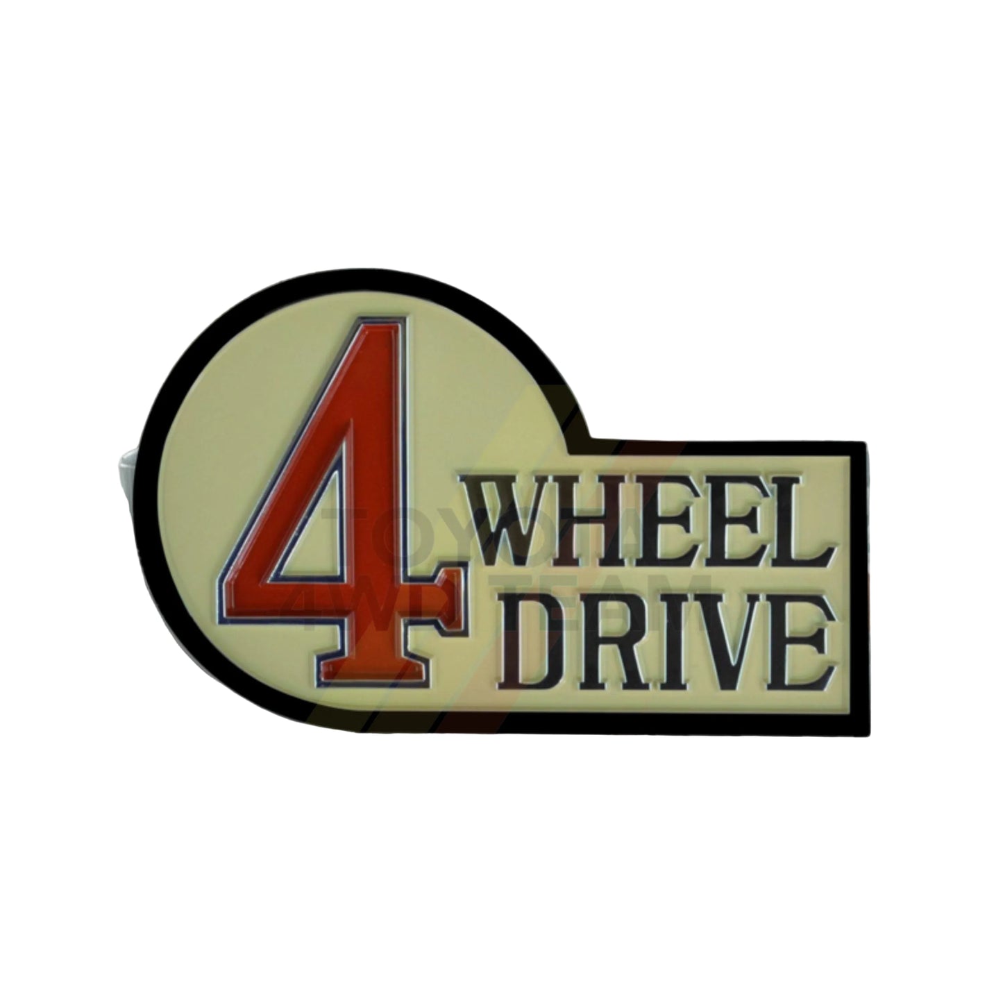 Retro 4 Wheel Drive Emblem Vinyl Sticker