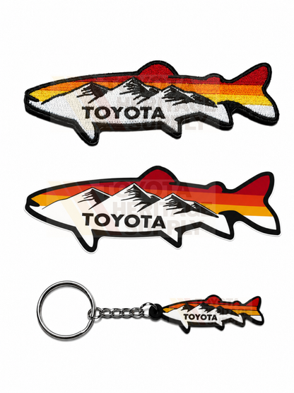 Fish Sticker, Keychain and Patch